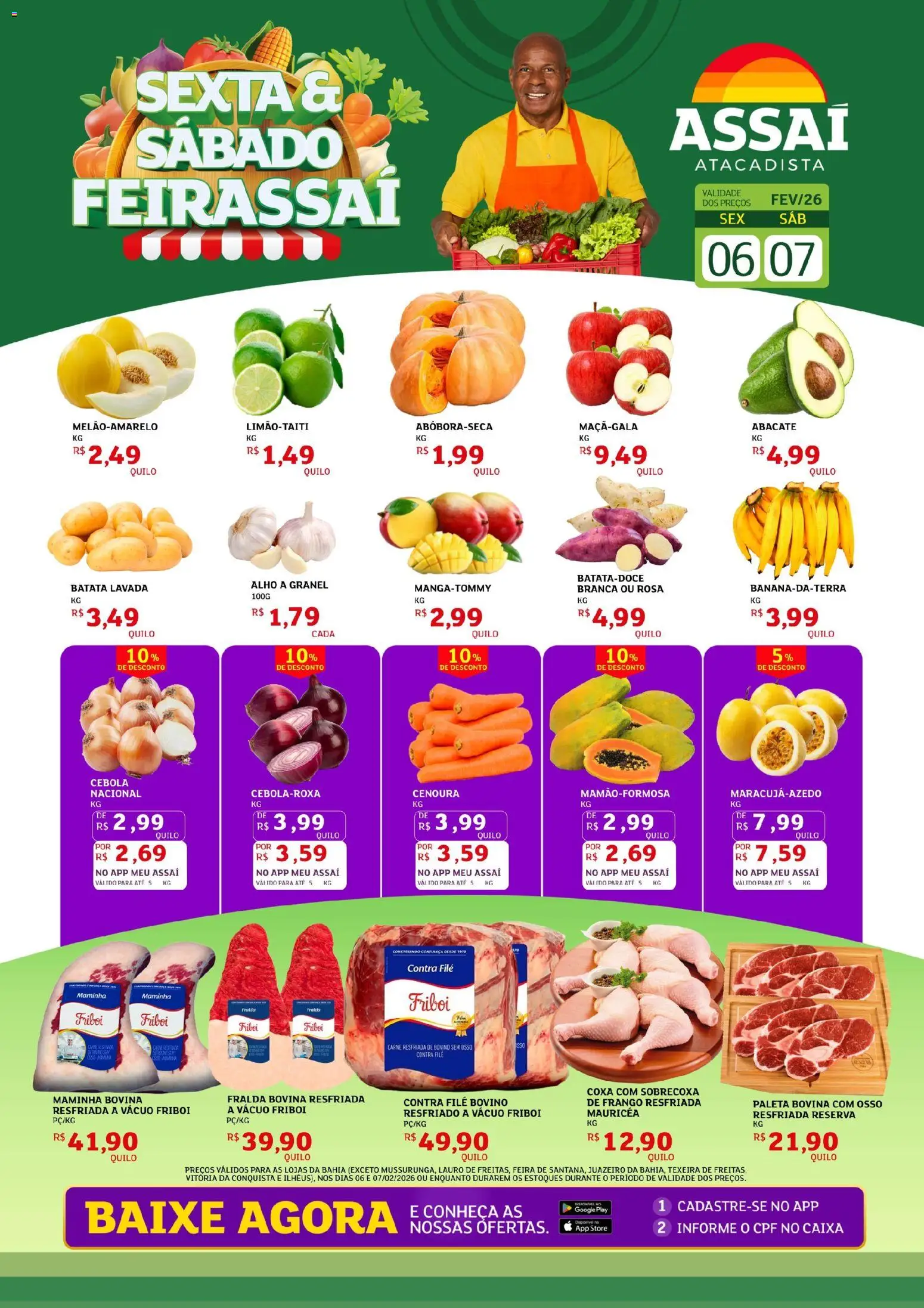 Pré-Visualização do folheto "Encarte - BA" da loja Assaí Atacadista válido a partir de 06/02/2026