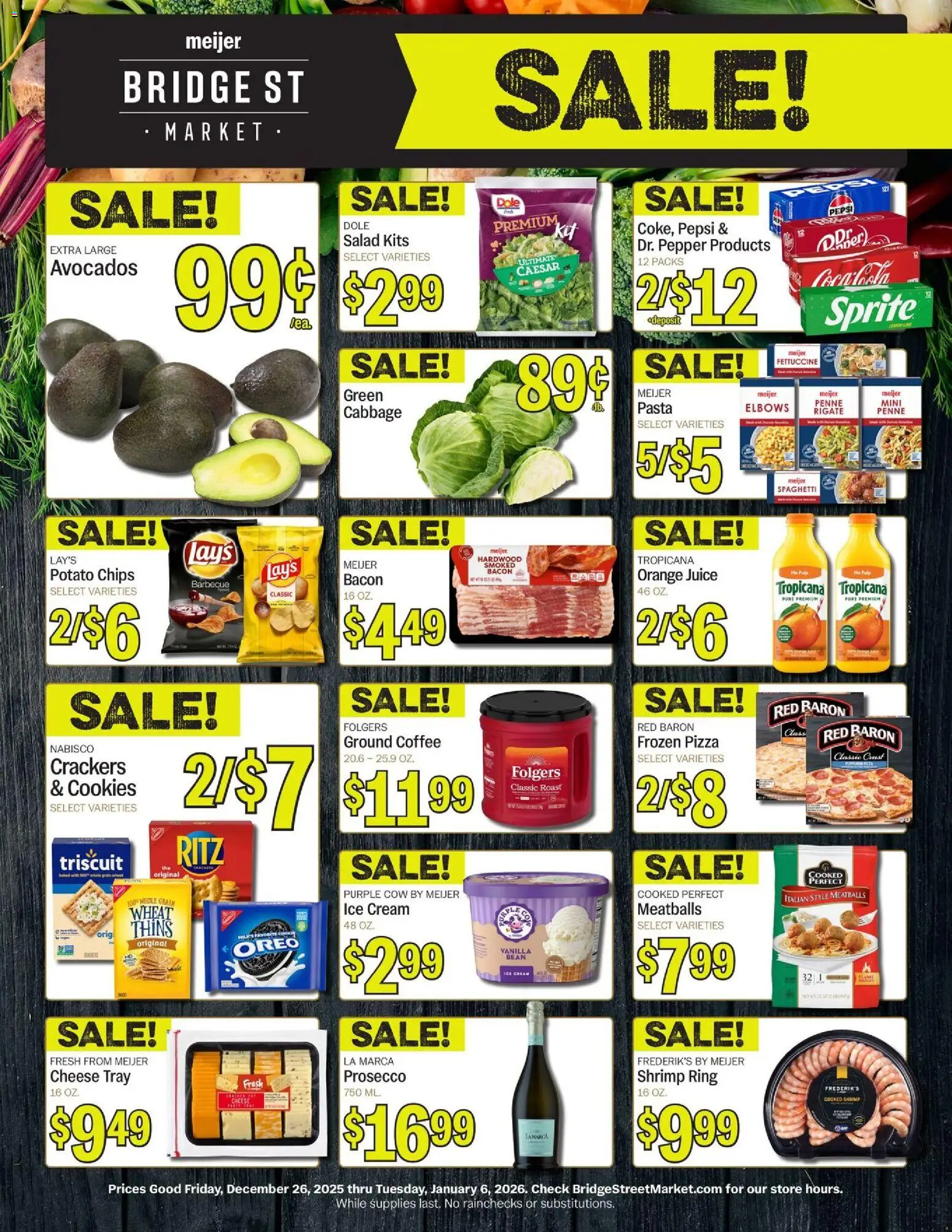 Ad Preview of Meijer Bridge Street Market from 12/26/2025