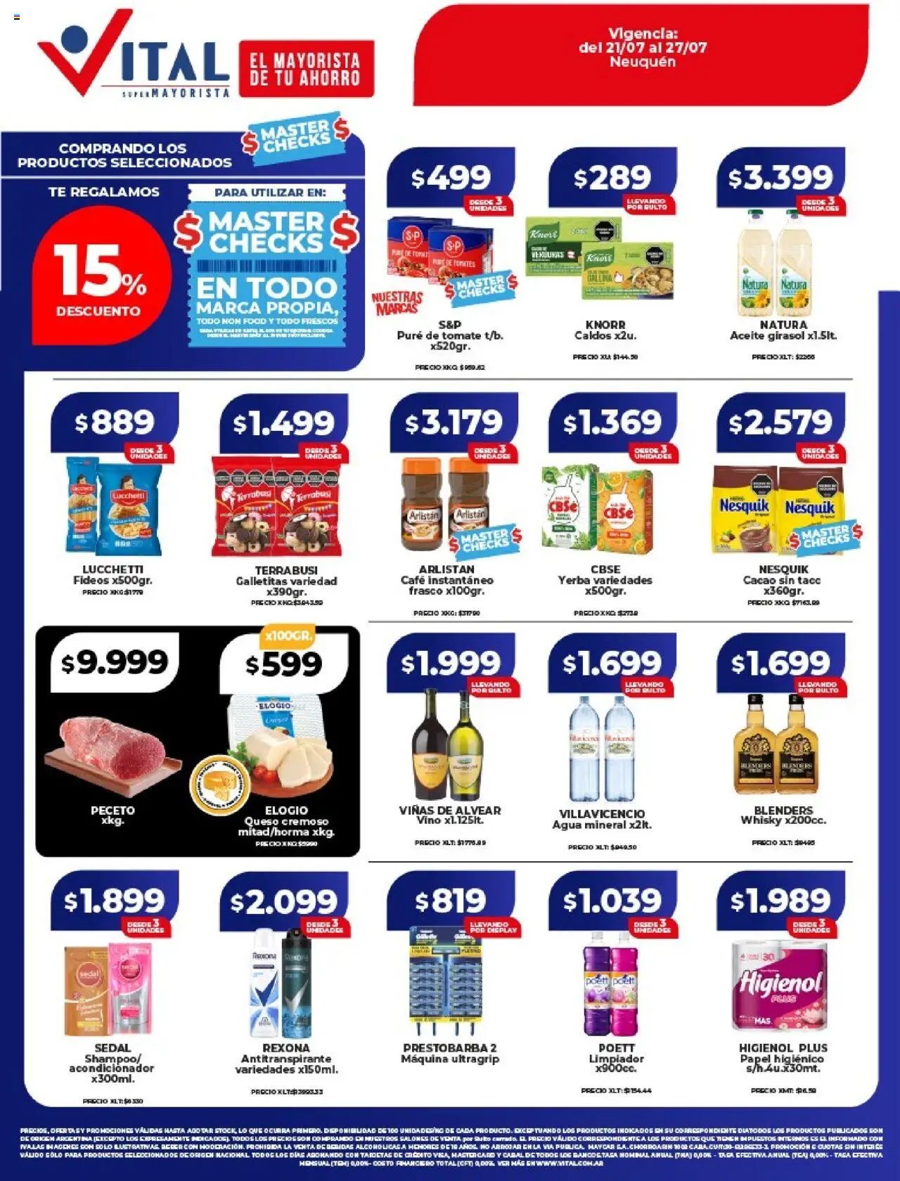 Vital Ofertas - Neuquén del 21/07/2025 >> Catálogo