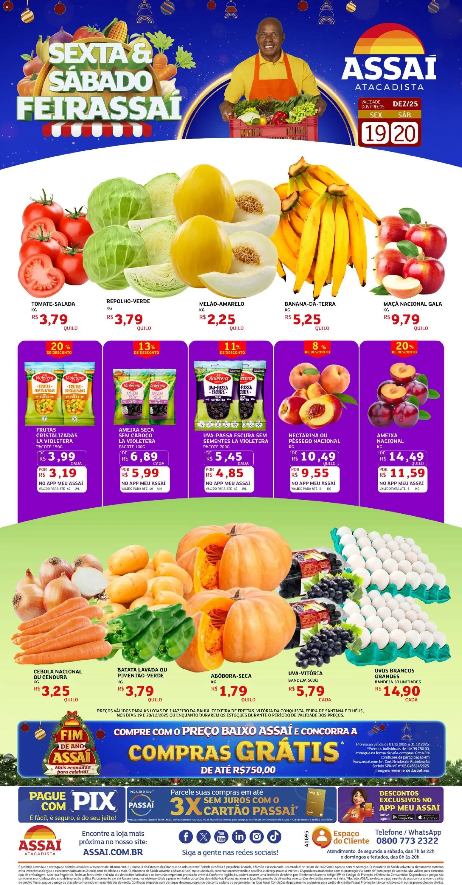 Pré-Visualização do folheto "Encarte - BA" da loja Assaí Atacadista válido a partir de 19/12/2025