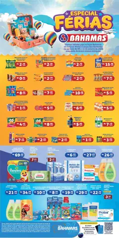 Pré-Visualização do folheto "Ofertas Especial de Férias" da loja Bahamas Supermercados válido a partir de 08/01/2026