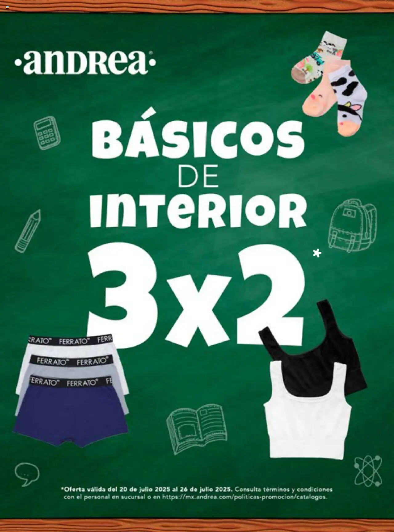 Catálogo - Básicos de Interior Andrea y sus promociones válidas desde el 20/07/2025 - Número de página 1