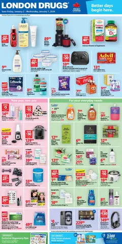 Preview of leaflet Weekly flyer / circulaire from shop London Drugs is valid from Jan 02, 2026