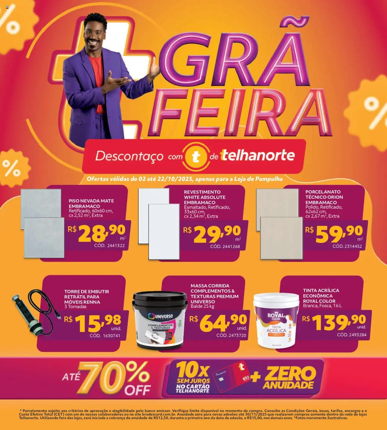 Telhanorte folheto "Ofertas atuais" válido a partir de 02/10/2025 - número de página 1