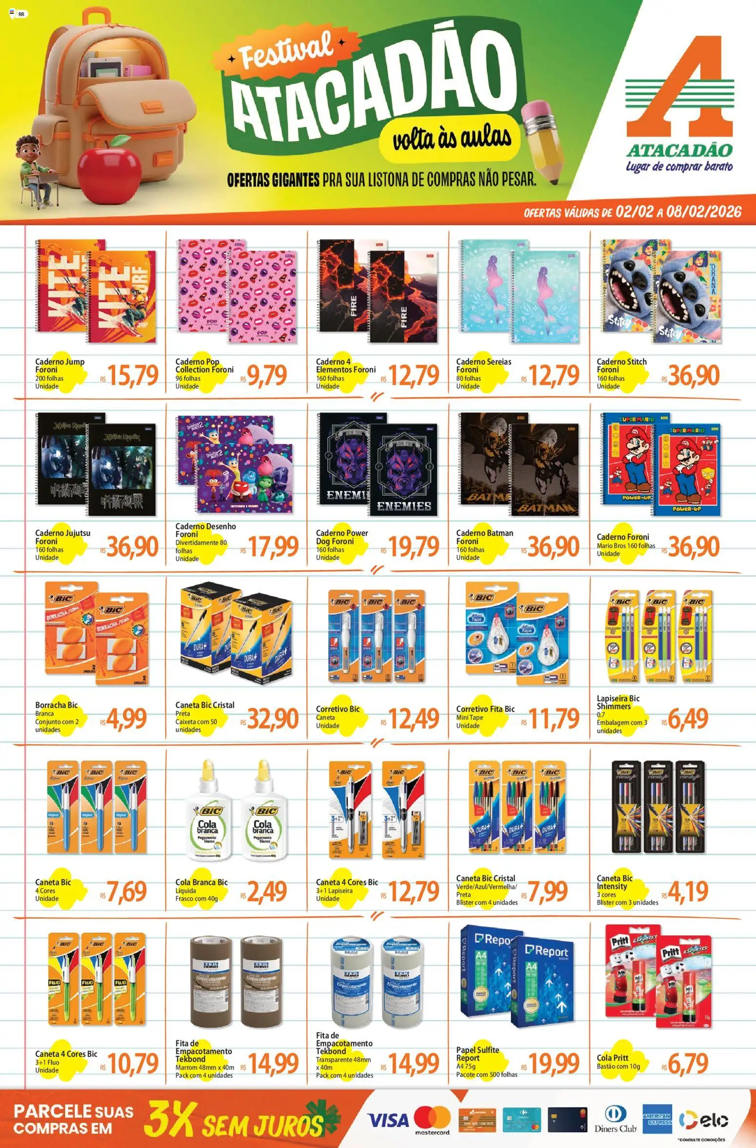 Pré-Visualização do folheto "Ofertas - RR" da loja Atacadão válido a partir de 02/02/2026