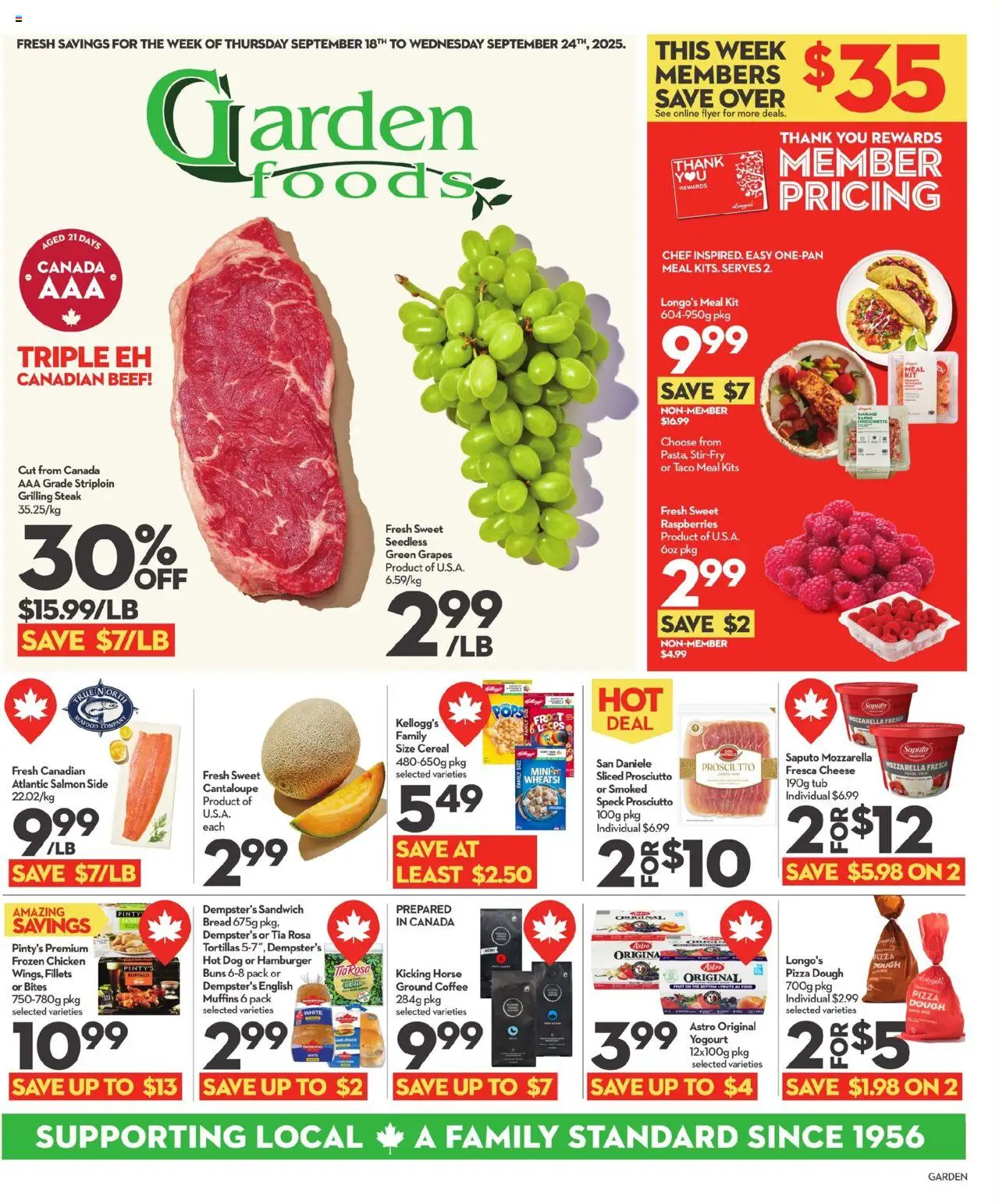 Longo's flyer valid from Sep 18, 2025 - page number 1