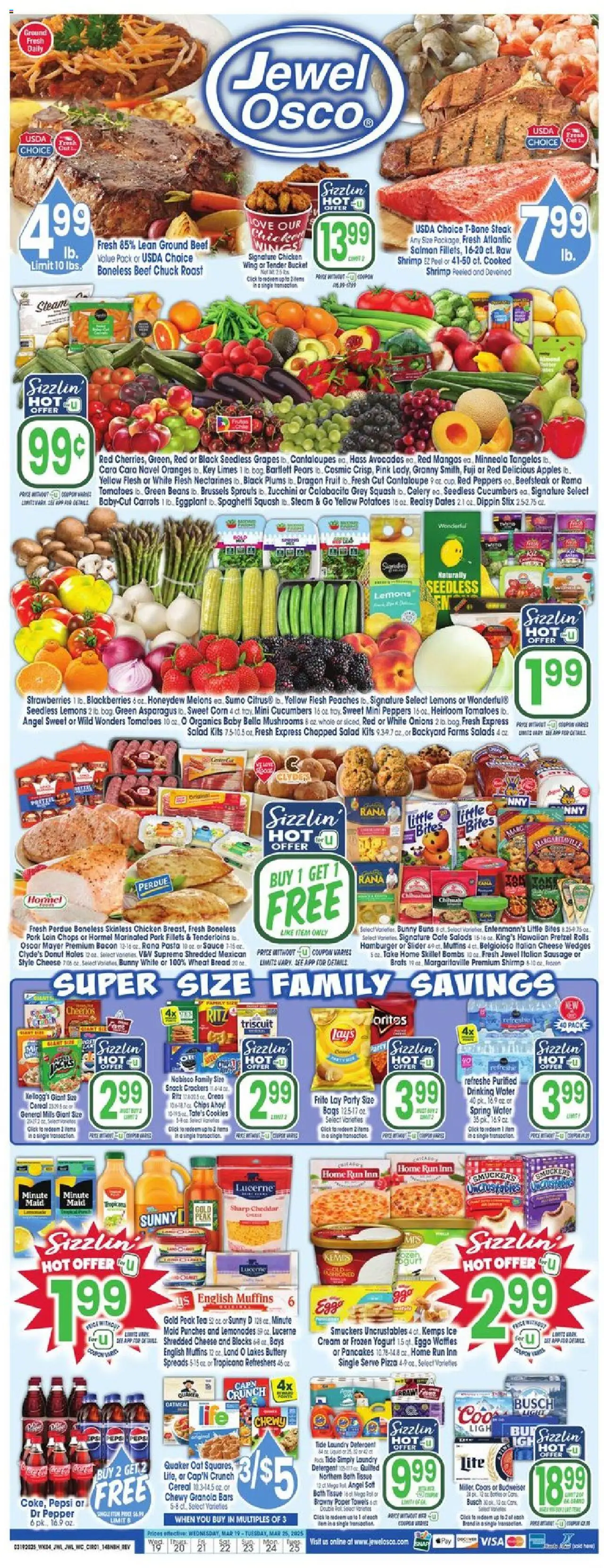 Jewel Osco Weekly Ad from 03/19/2025 - Flyer - Page number 1