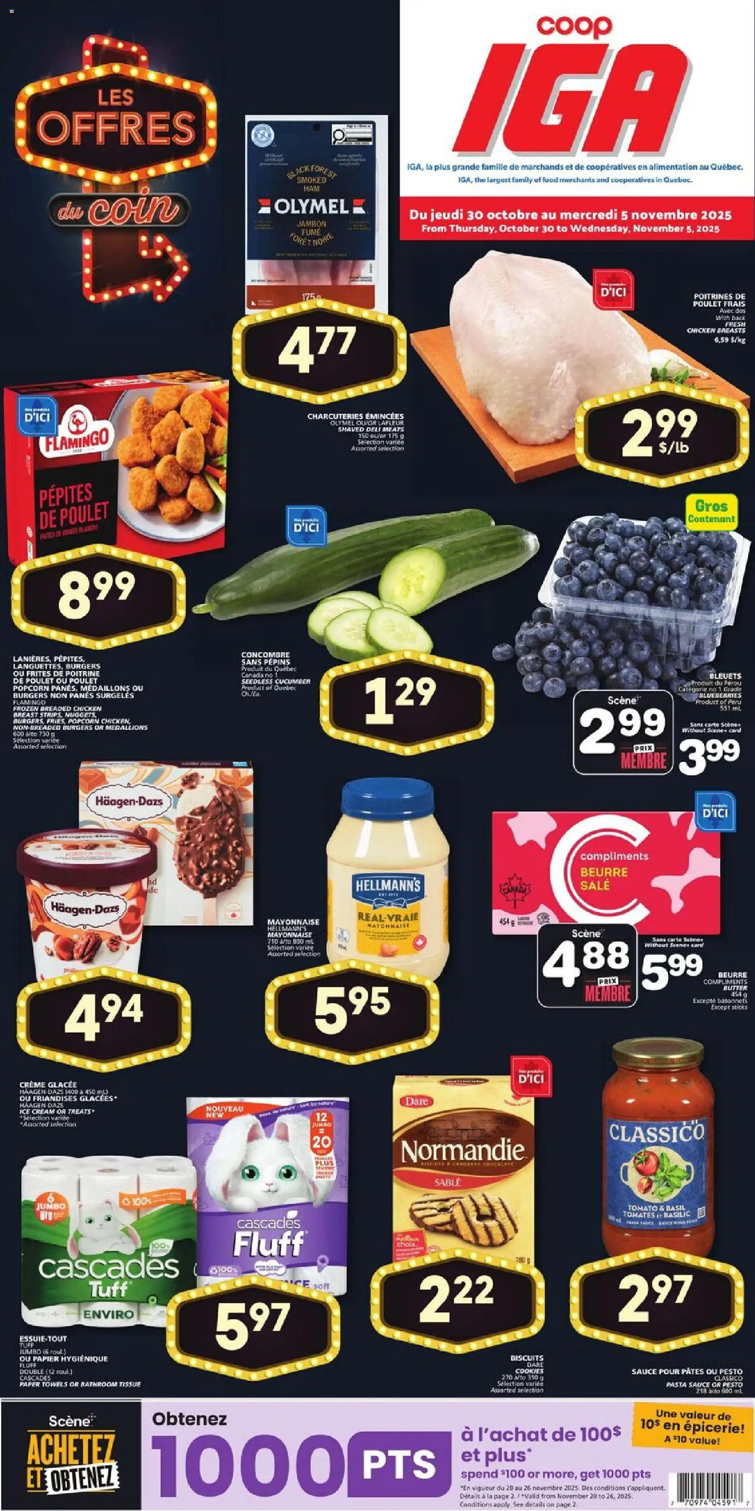 Preview of leaflet Îles de la Madeleine from shop IGA is valid from Oct 30, 2025