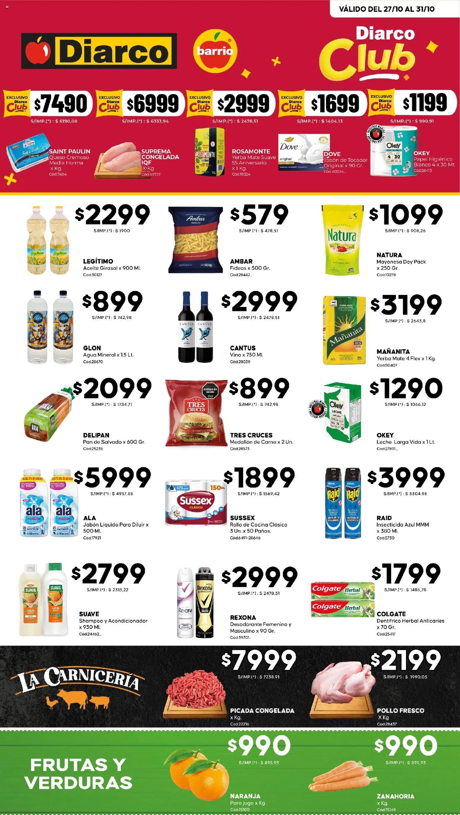 Diarco Ofertas Diarco Barrio del 27/10/2025 Online