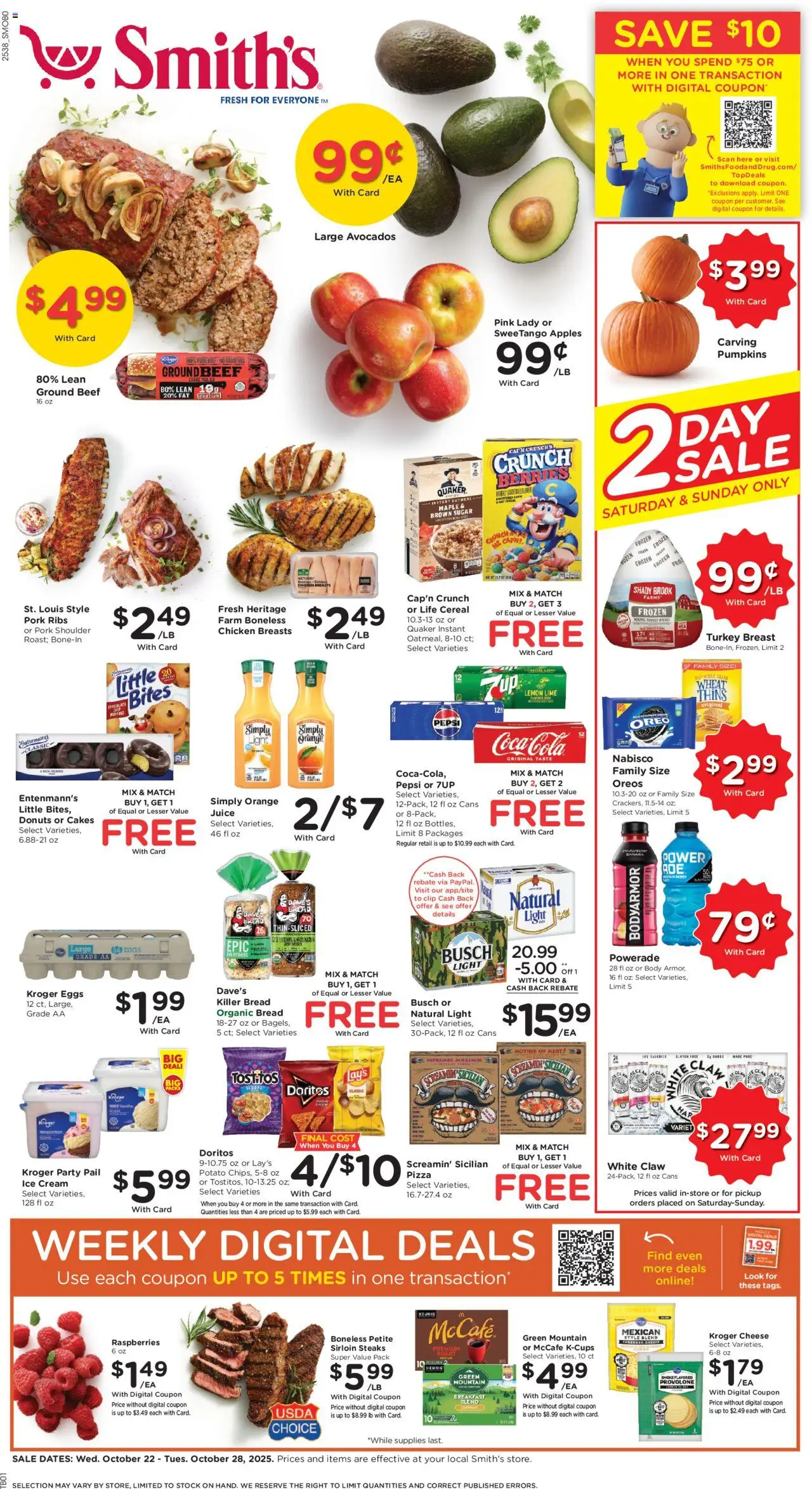 Smith's Weekly Ad - ID from 10/22/2025 - Flyer - Page number 1