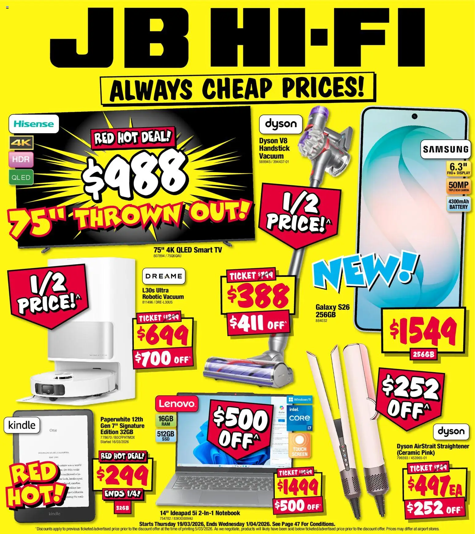 Preview of catalogue JB Hi-Fi catalogue from shop JB Hi-Fi valid 19/03/2026