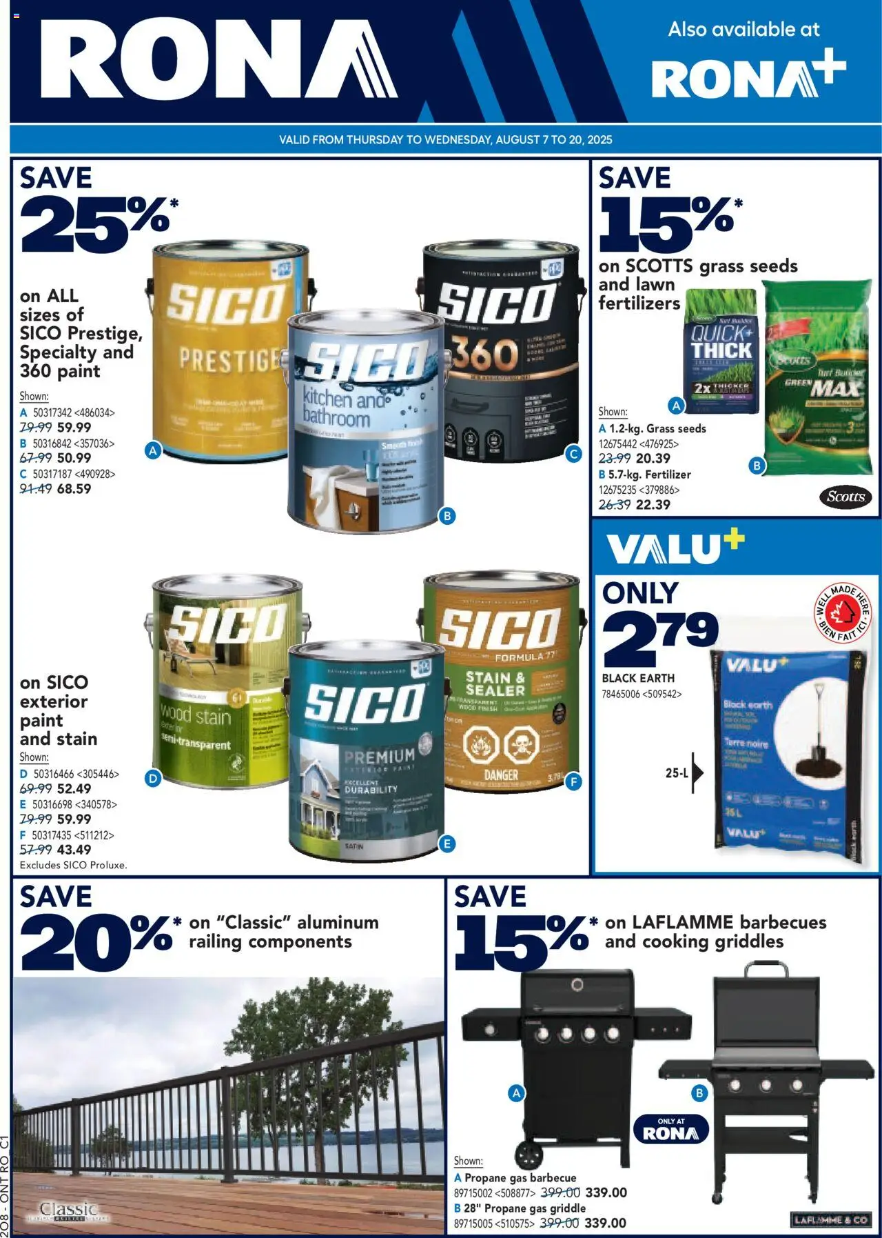 Rona flyer valid from Aug 07, 2025 - page number 1