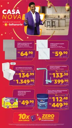 Pré-Visualização do folheto "Ofertas atuais" da loja Telhanorte válido a partir de 04/12/2025