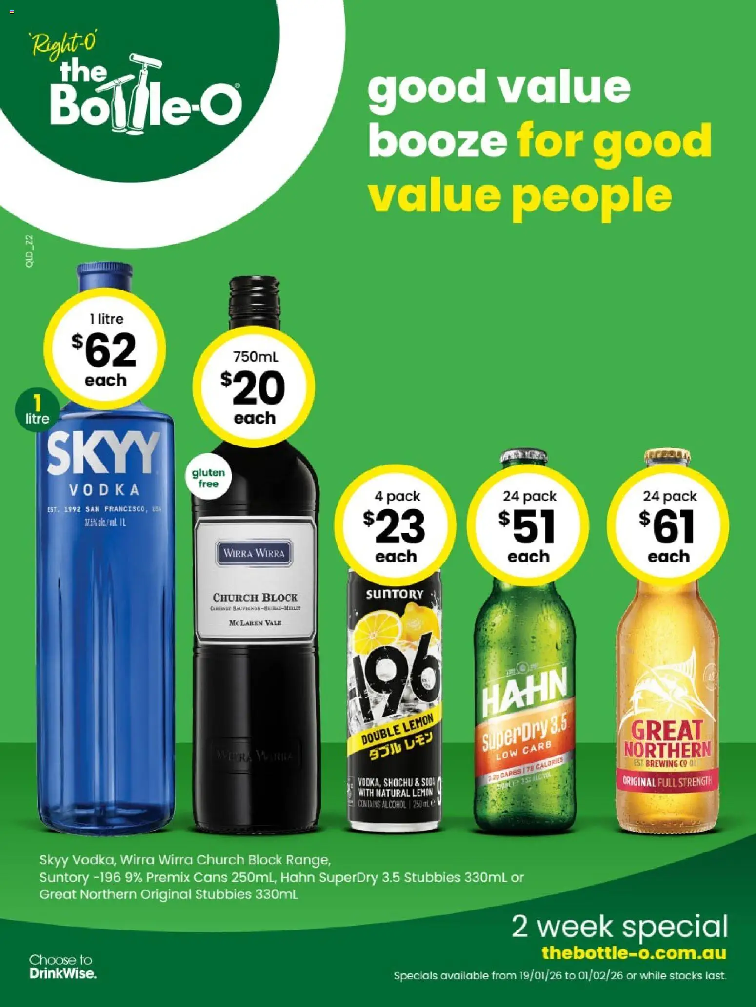 Preview of catalogue Catalogue BUNDABERG from shop The Bottle-O valid 19/01/2026