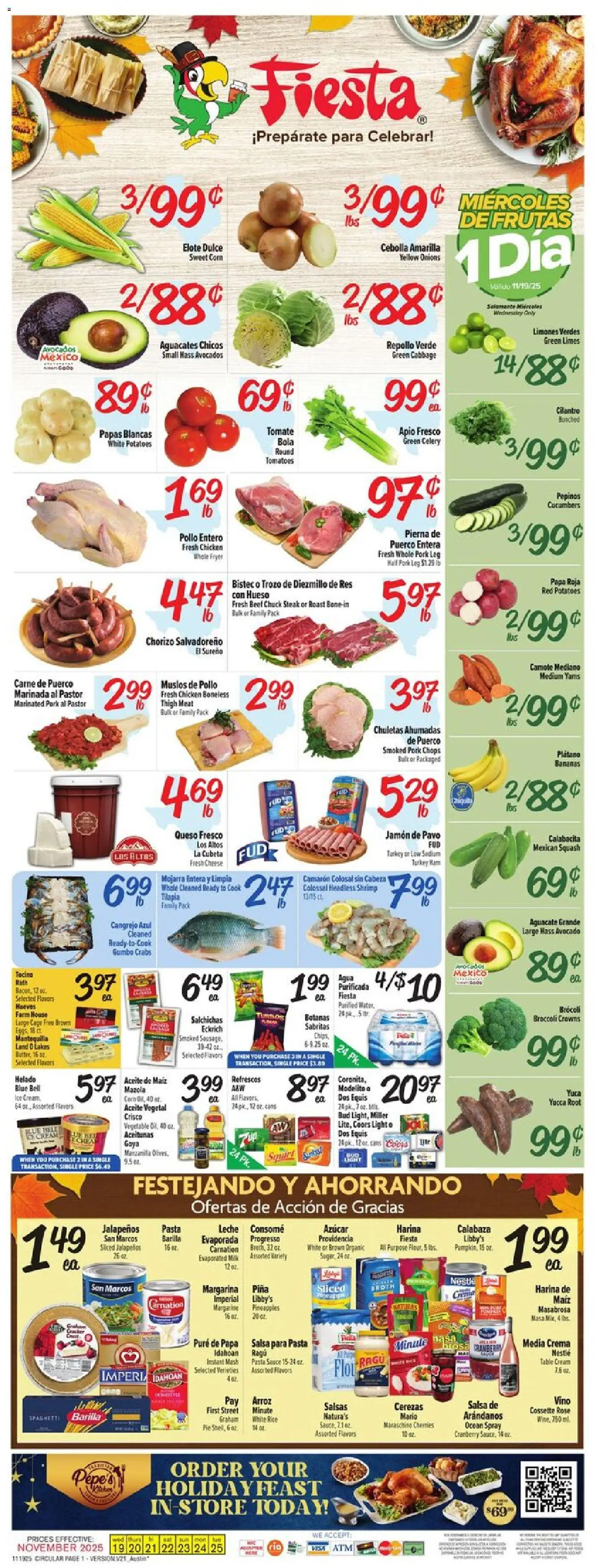 Ad Preview of Fiesta Mart Weekly Ad from 11/19/2025