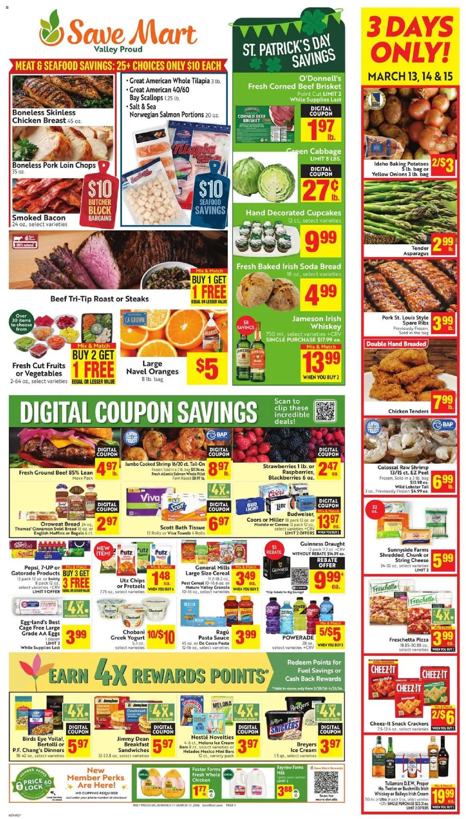 Ad Preview of Save Mart Save Mart Weekly from 03/11/2026