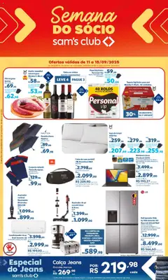 Pré-Visualização do folheto "Ofertas Hardsell Semana do Sócio" da loja Sam's Club válido a partir de 11/09/2025