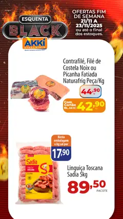 Pré-Visualização do folheto "Black Friday" da loja Akki Atacadista válido a partir de 21/11/2025