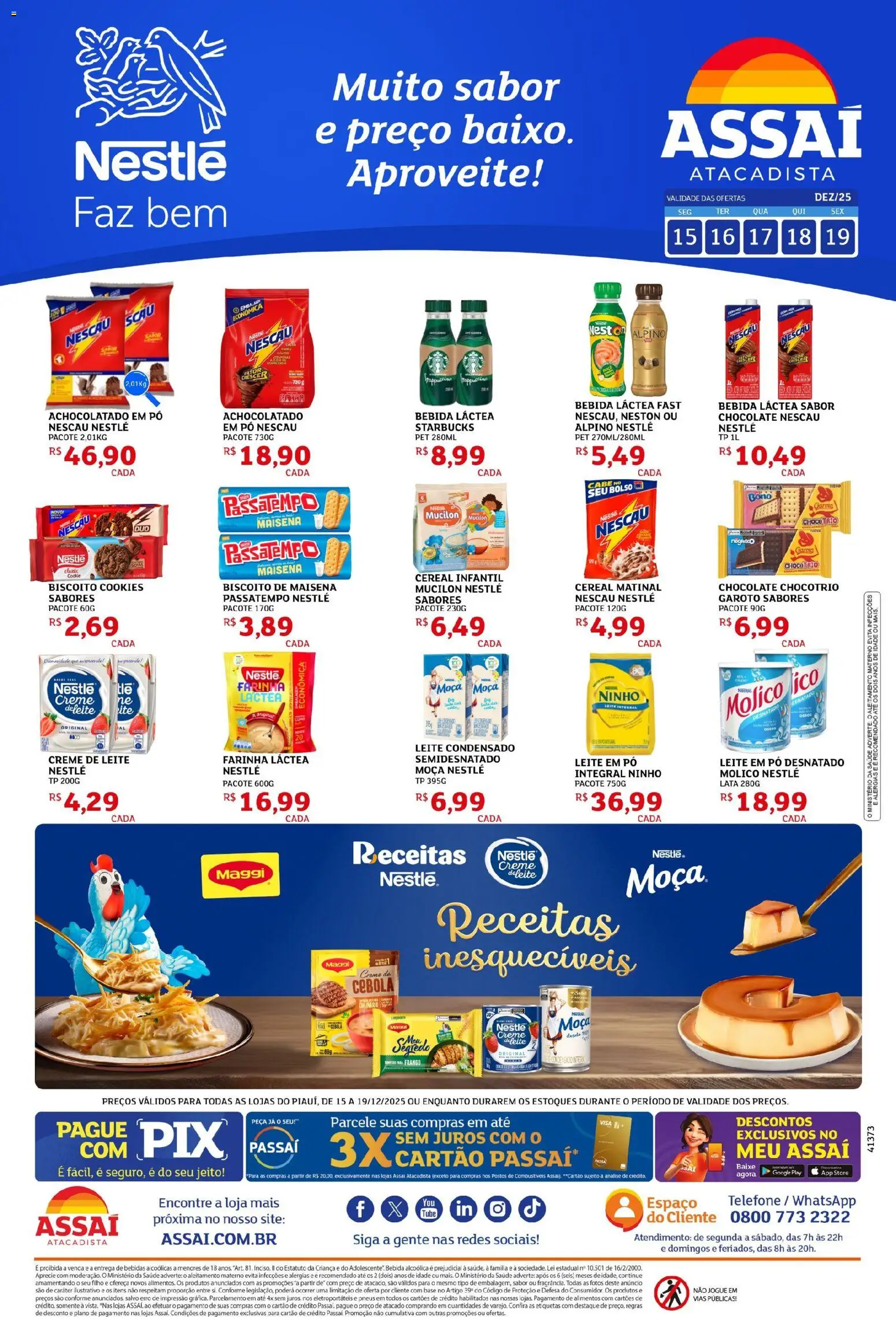 Pré-Visualização do folheto "Encarte - PI" da loja Assaí Atacadista válido a partir de 15/12/2025