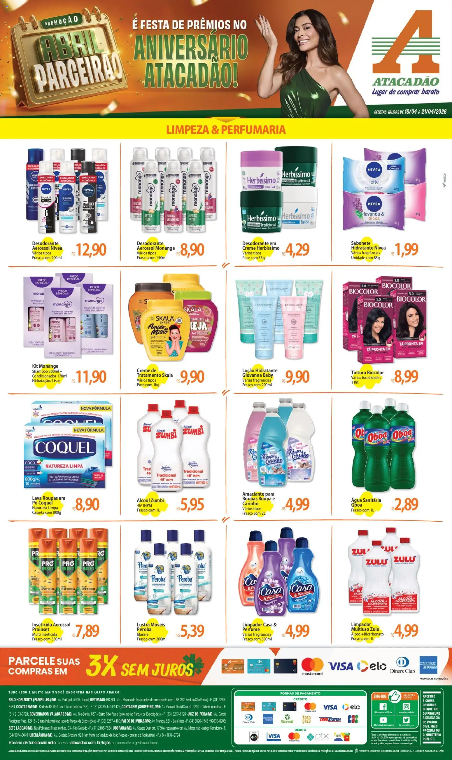 Pré-Visualização do folheto "Atacadão ofertas - MG" da loja Atacadão válido a partir de 16/04/2026