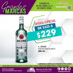 Vista previa las ofertas de la tienda Bodegas Alianza - Bodegas Alianza catálogo Grandes Marcas desde el 20/04/2026 