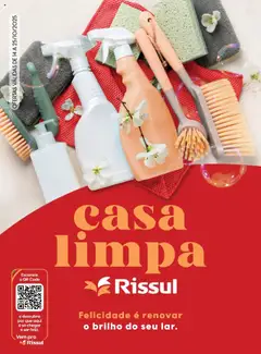 Pré-Visualização do folheto "Ofertas Quinzena da Limpeza" da loja Rissul válido a partir de 14/10/2025