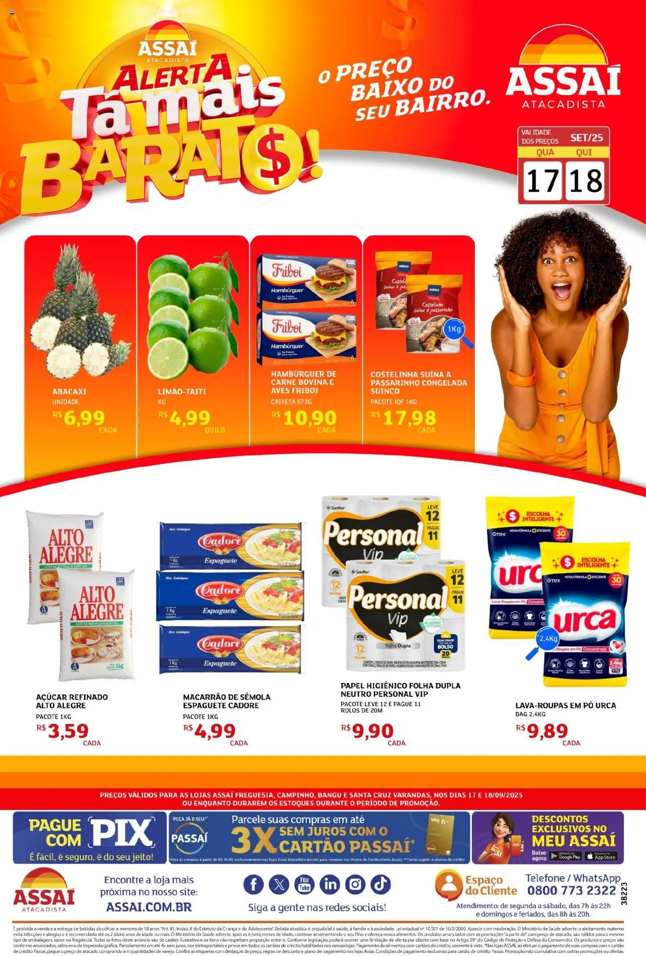 Assaí Atacadista folheto "Encarte - RJ" válido a partir de 17/09/2025 - número de página 1
