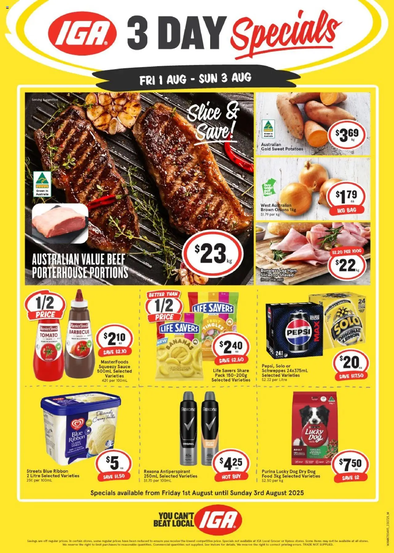 IGA catalogue valid from 01/08/2025 - page 1