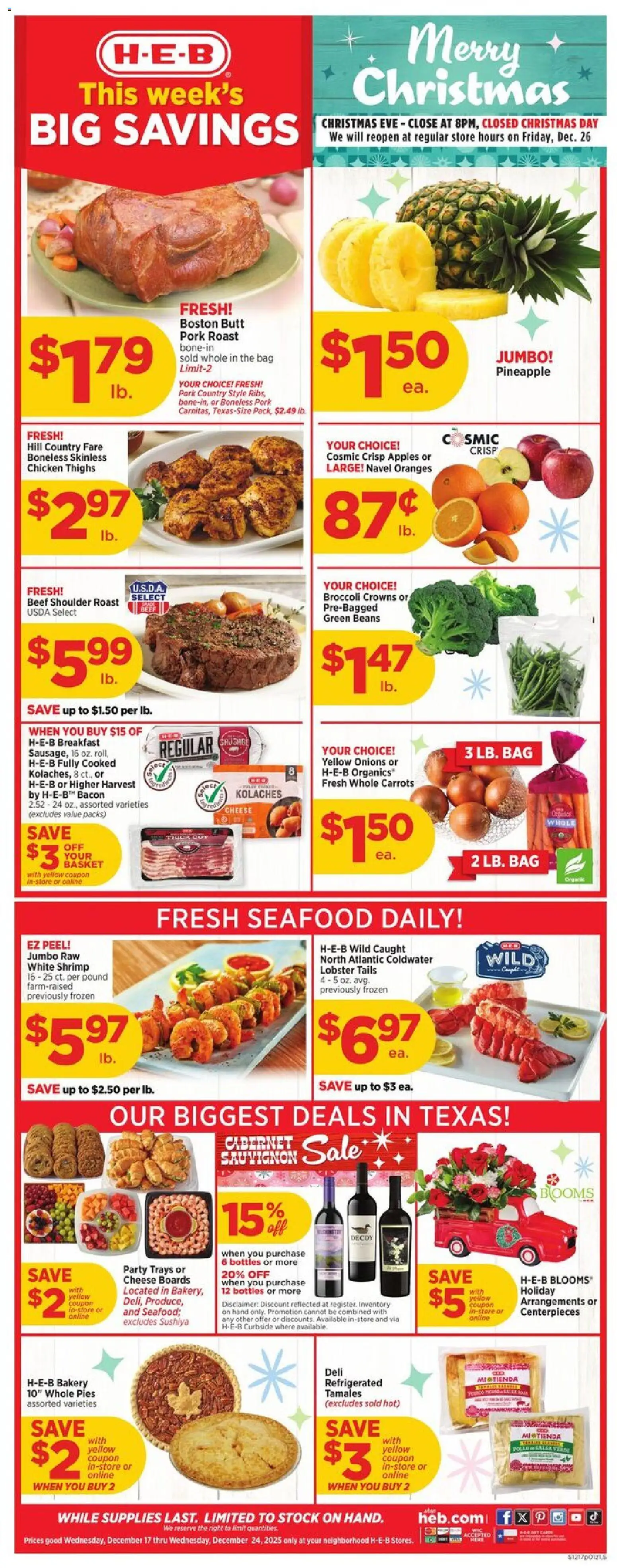 Ad Preview of H-E-B Weekly Ad from 12/17/2025