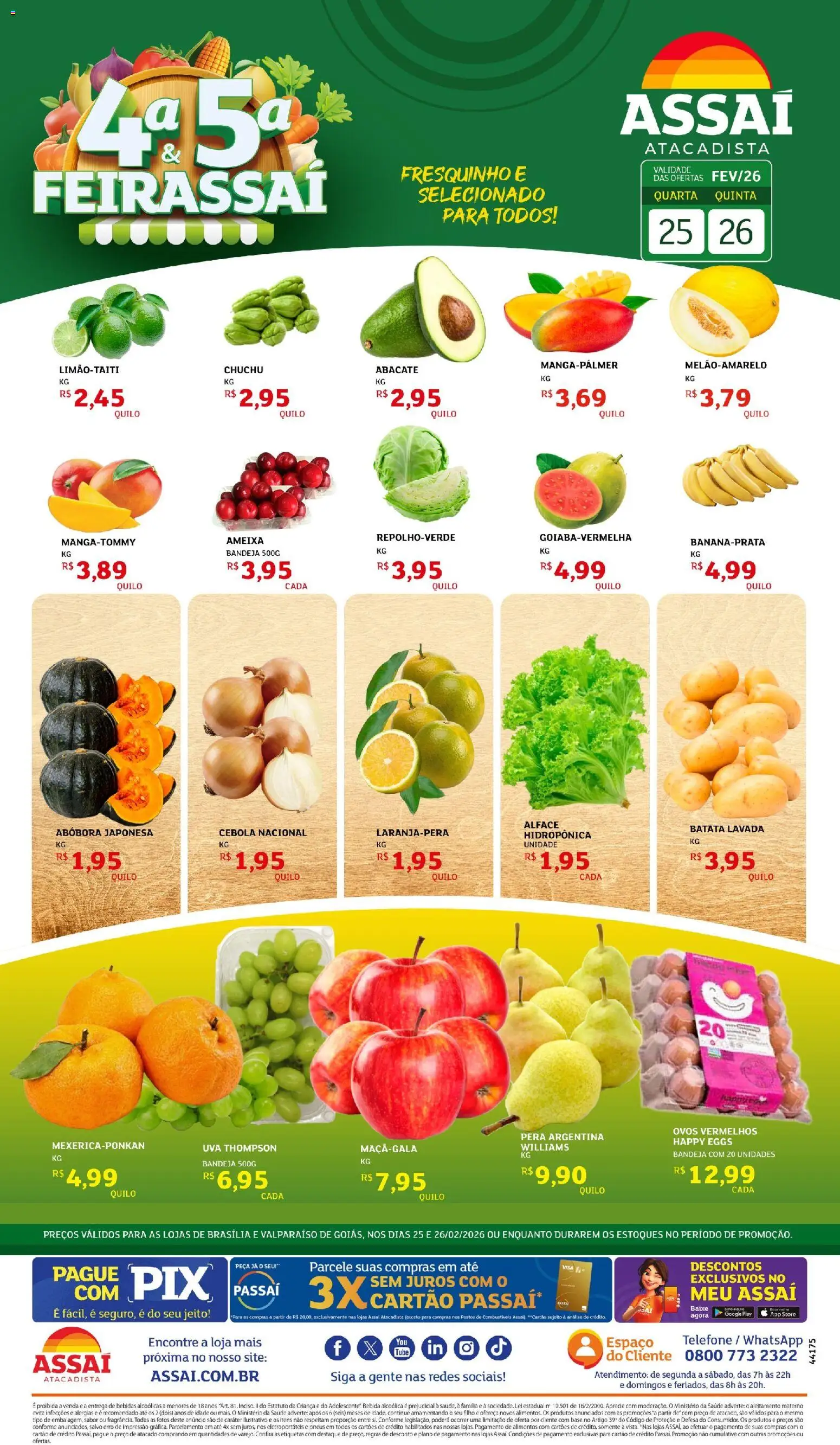 Pré-Visualização do folheto "Encarte - DF" da loja Assaí Atacadista válido a partir de 26/02/2026