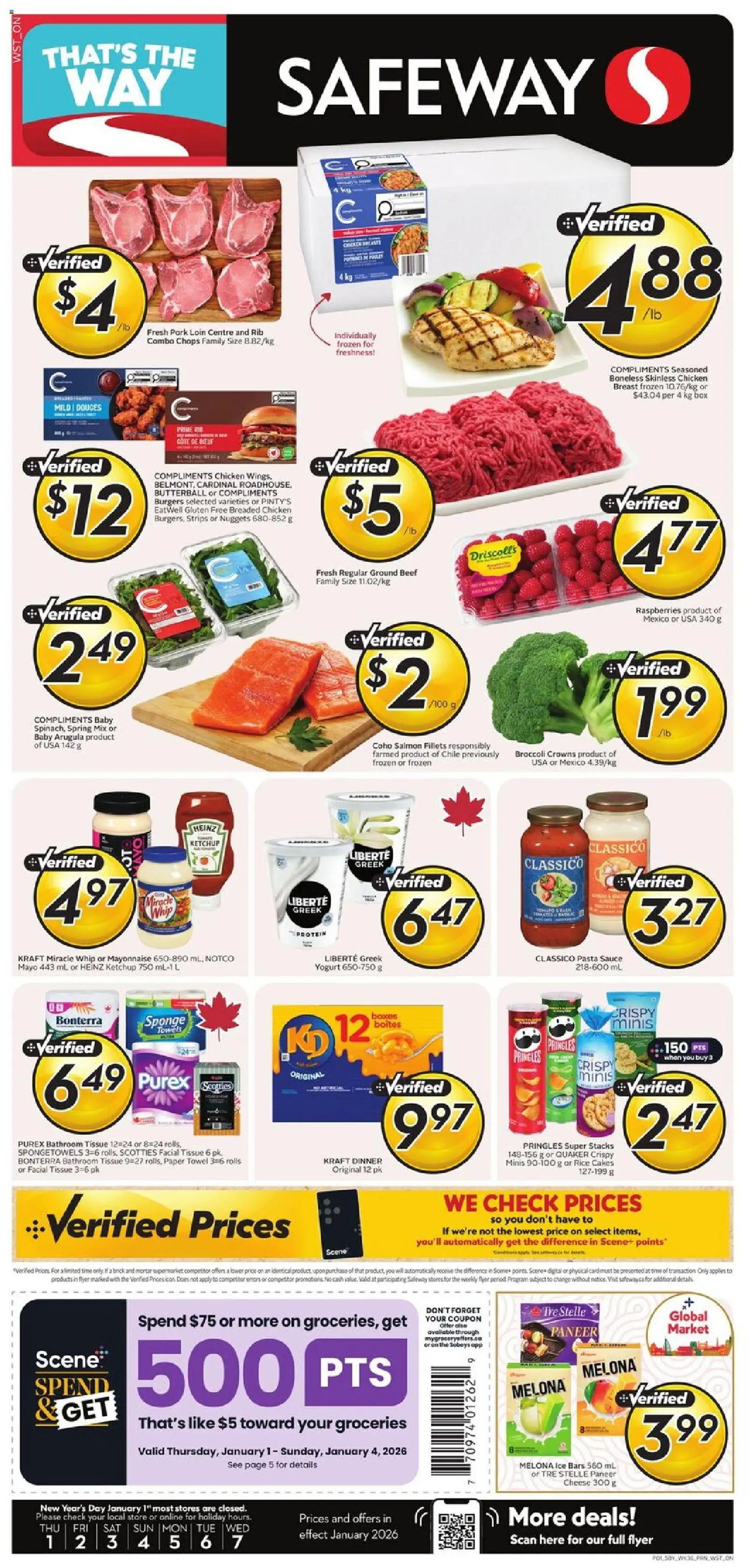 Preview of leaflet Weekly flyer / circulaire from shop Safeway is valid from Jan 01, 2026