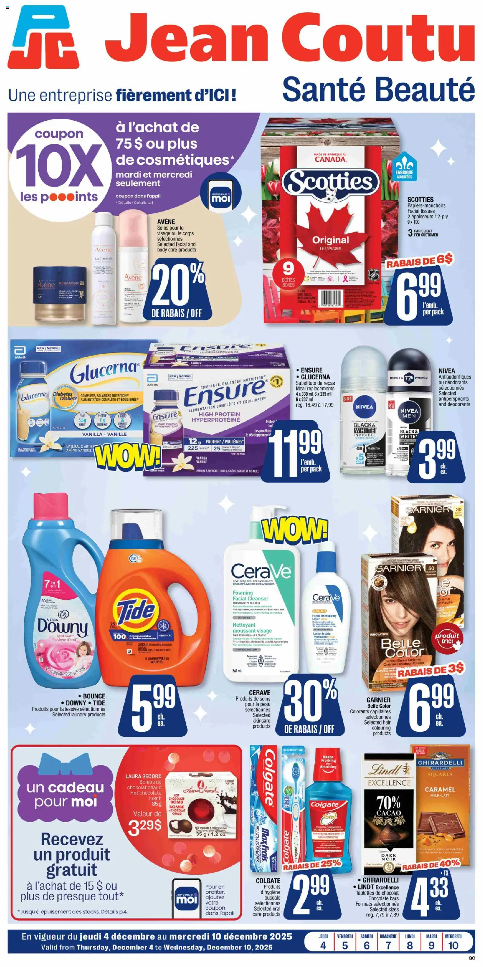 Preview of leaflet Santé beauté from shop Jean Coutu is valid from Dec 04, 2025
