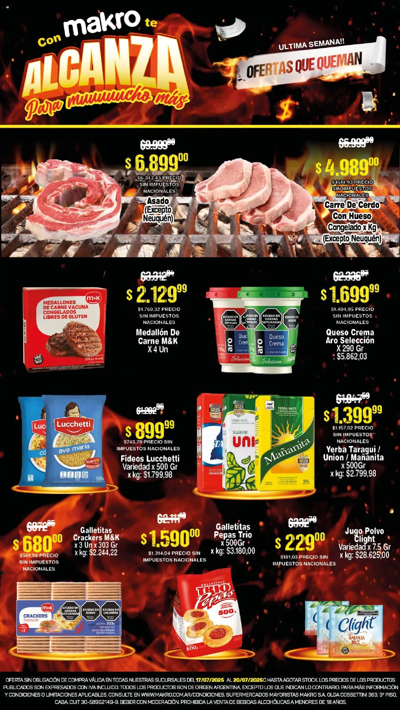 Makro Ofertas que queman del 17/07/2025 >> Catálogo
