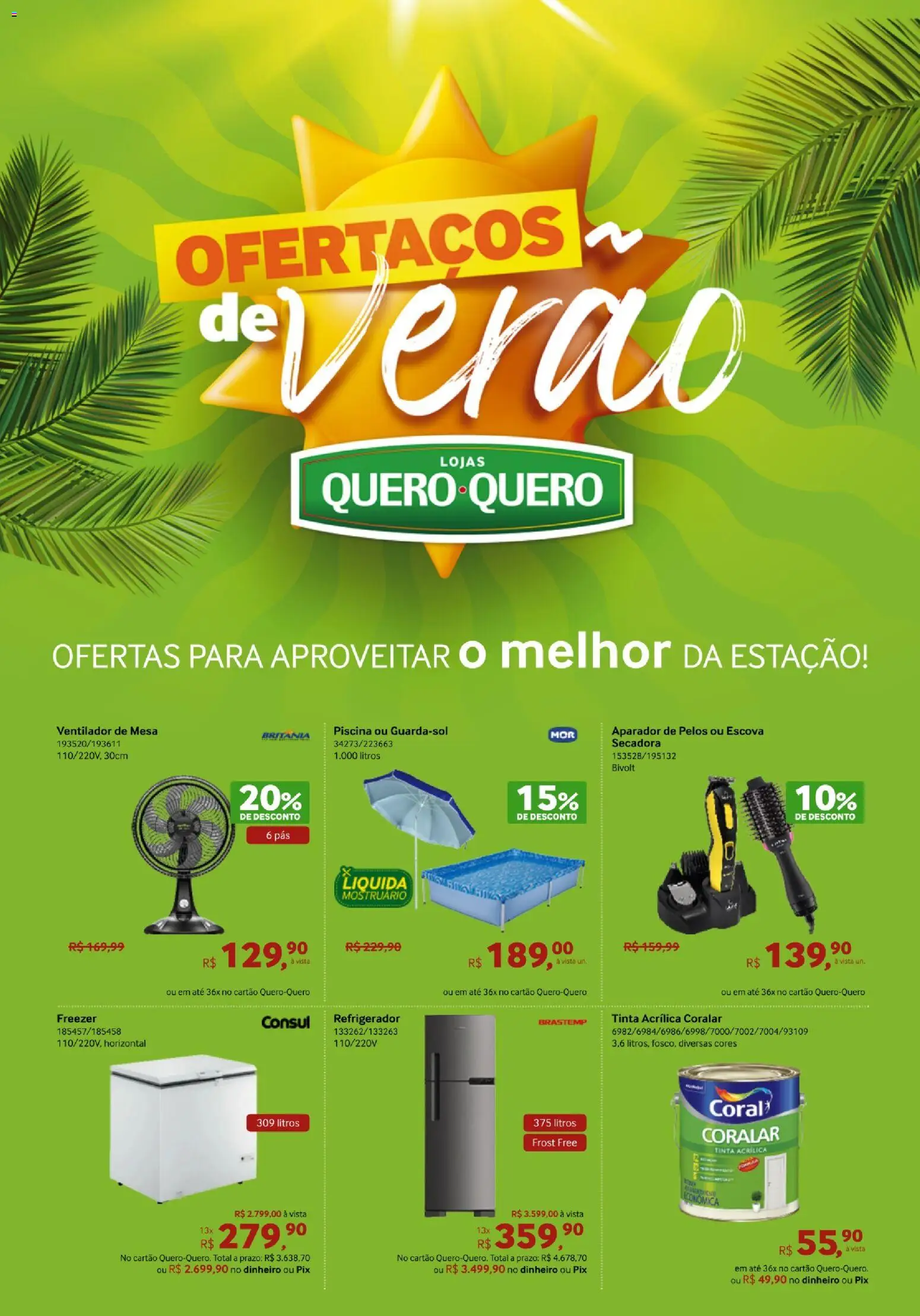 Pré-Visualização do folheto "Ofertas de Verão" da loja Lojas Quero-Quero válido a partir de 13/01/2026