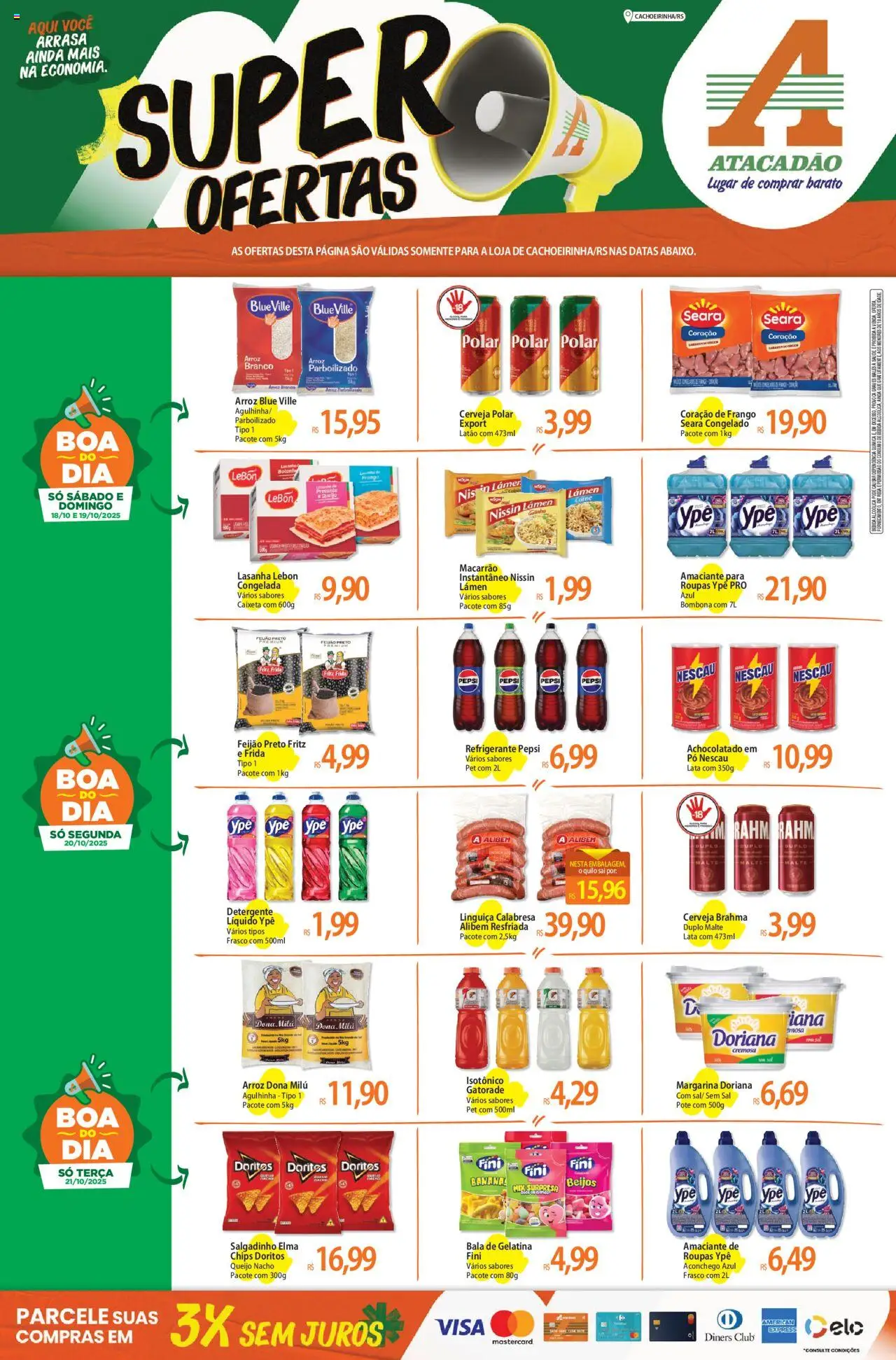 Atacadão folheto "Ofertas - RS" válido a partir de 18/10/2025 - número de página 1