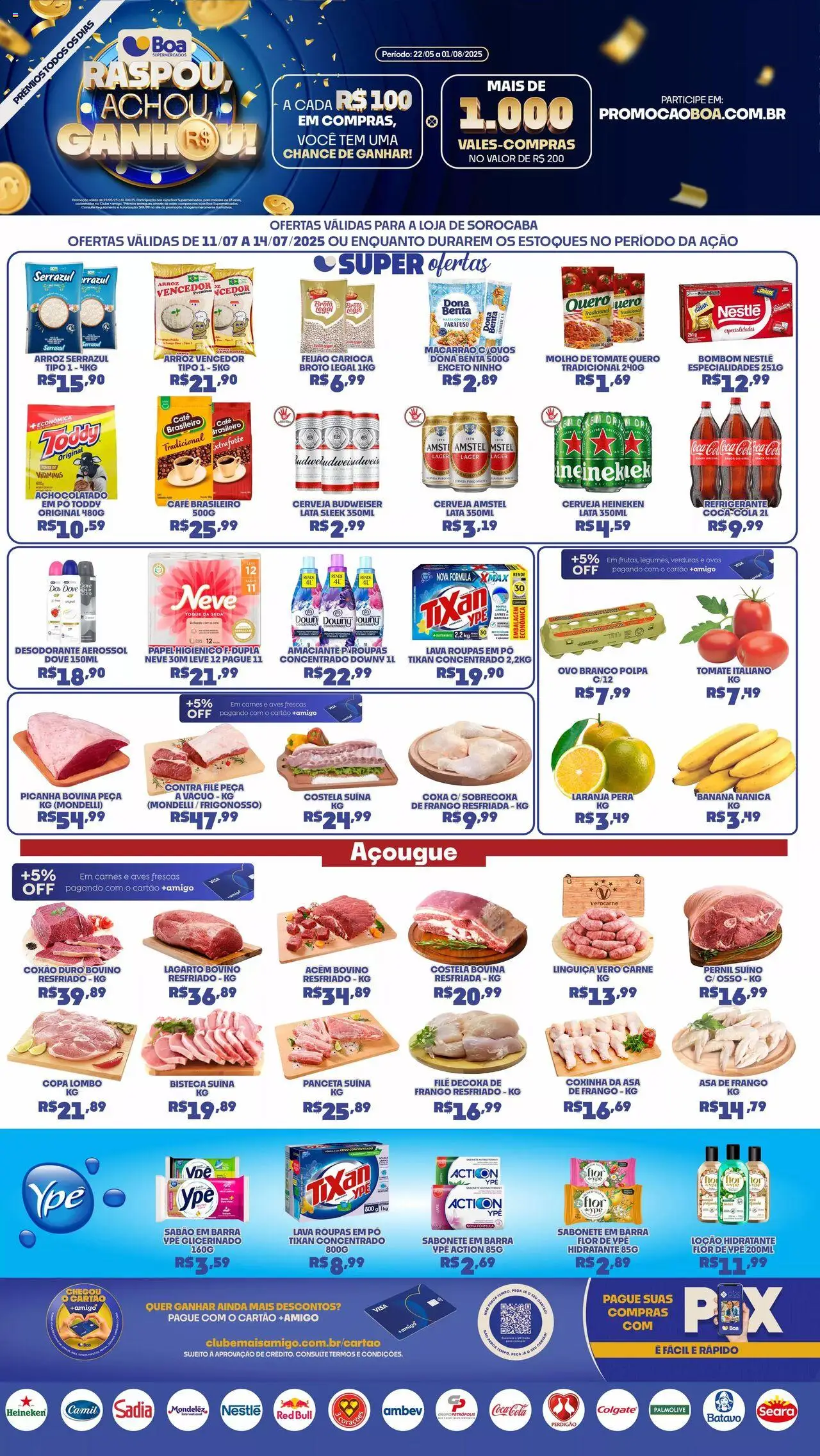 Boa Supermercados folheto "Ofertas da semana" válido a partir de 11/07/2025 - número de página 1