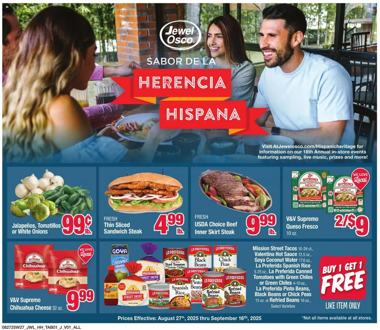 Jewel Osco Specialty Publication from 08/27/2025 - Flyer - Page number 1