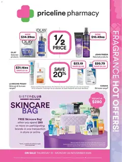 Preview of catalogue Fragrance Hot Offers! from shop Priceline Pharmacy valid 13/11/2025