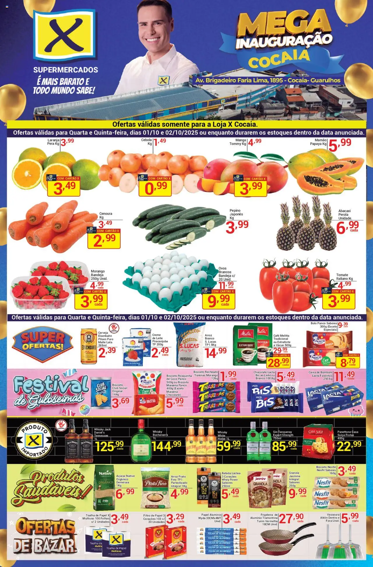 X Supermercados folheto "Ofertas - Cocaia" válido a partir de 01/10/2025 - número de página 1