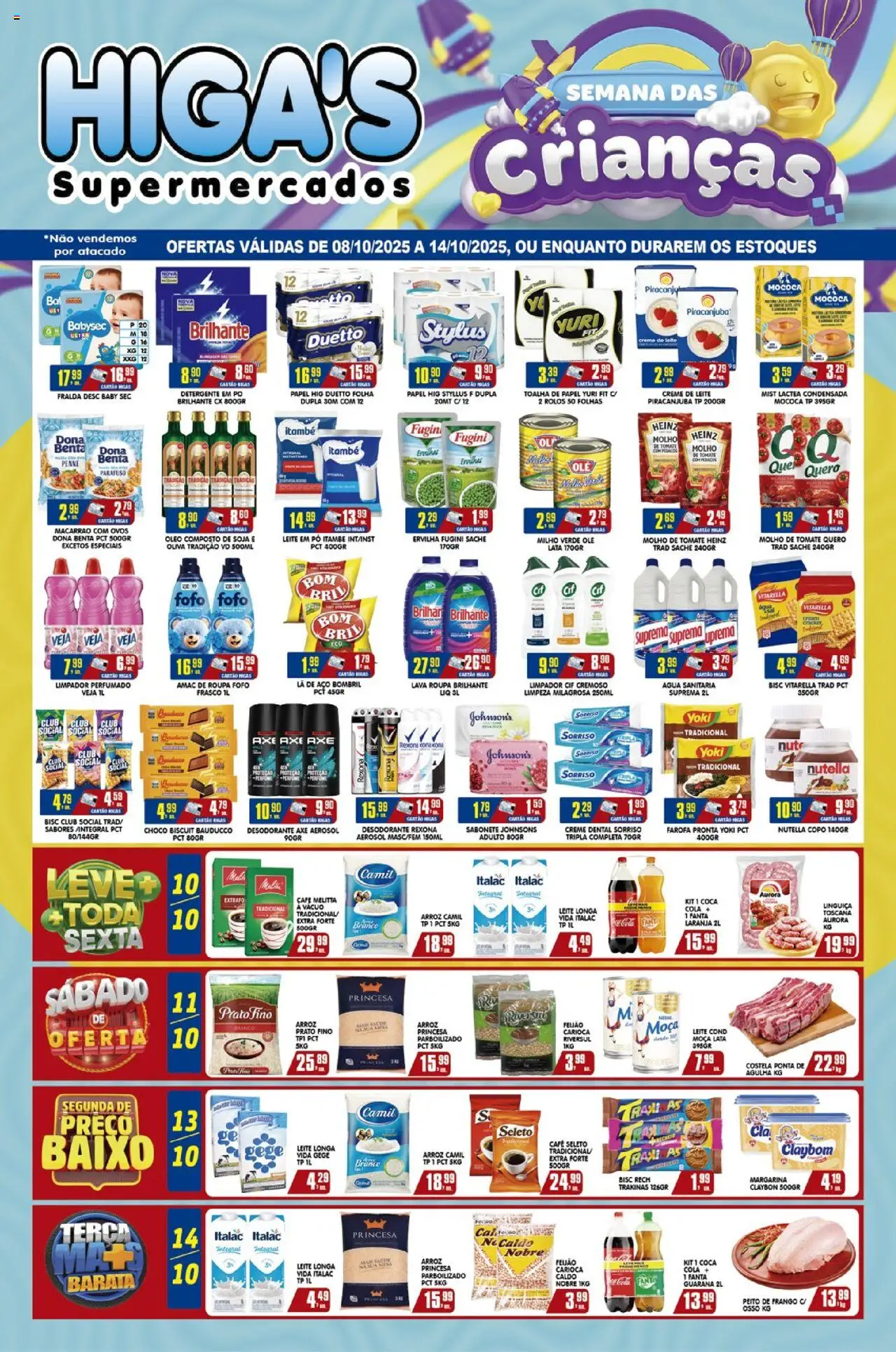 Higa's Supermercado folheto "Ofertas da semana" válido a partir de 08/10/2025 - número de página 1