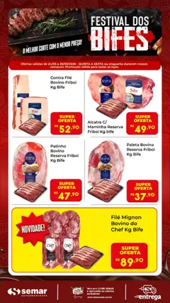 Pré-Visualização do folheto "Semar Supermercado ofertas Especial Bifes " da loja Semar Supermercado válido a partir de 24/03/2026