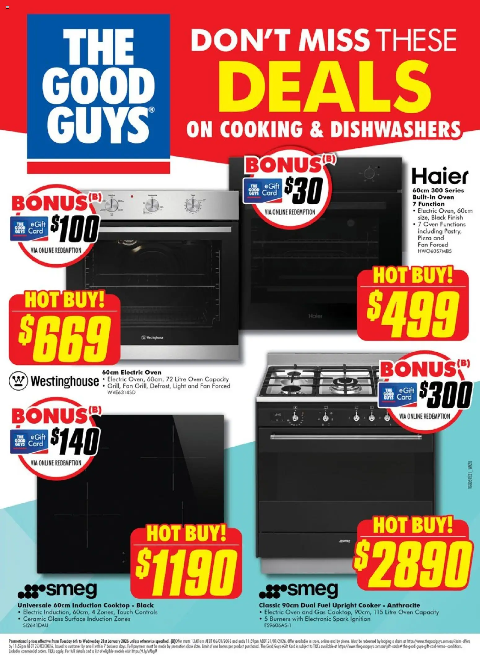 Preview of catalogue Don't Miss These Deals from shop The Good Guys valid 05/01/2026