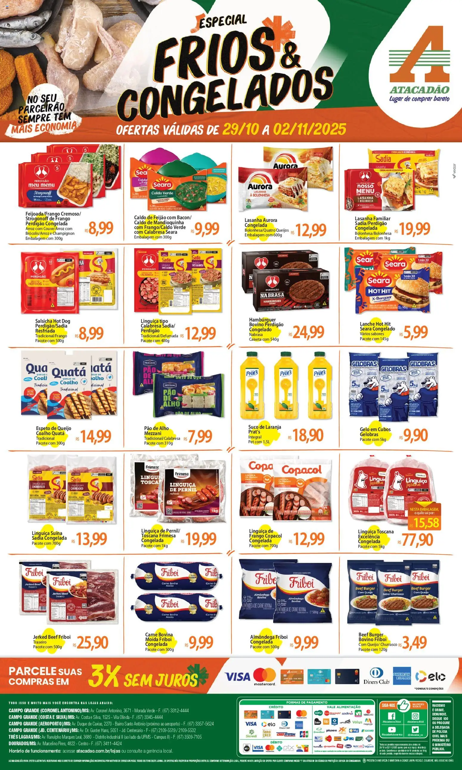 Pré-Visualização do folheto "Ofertas - MS" da loja Atacadão válido a partir de 29/10/2025