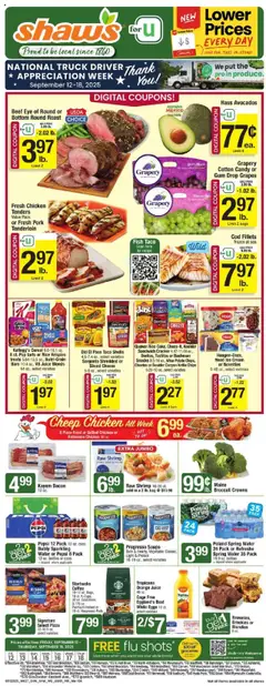 Ad Preview of Shaw's Weekly Ad from 09/12/2025