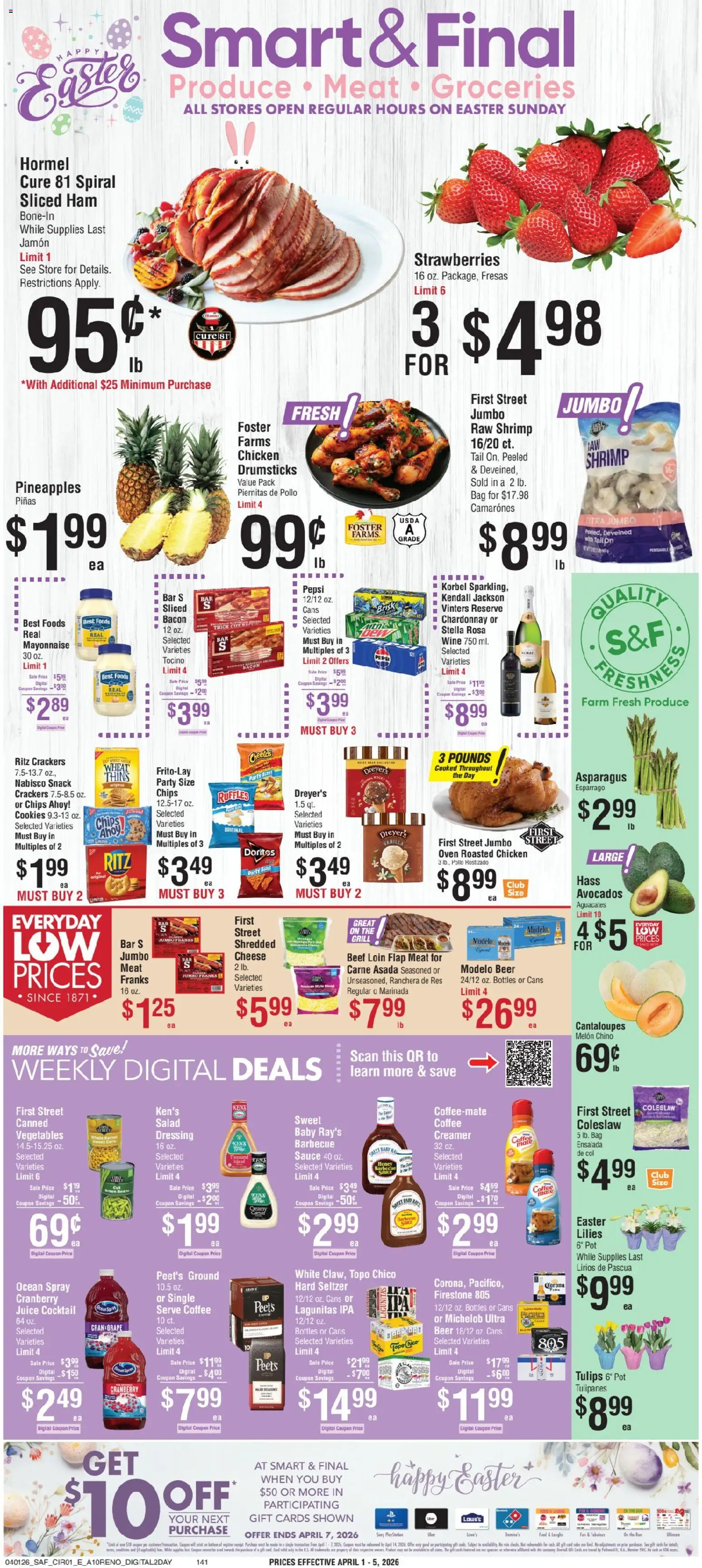 Ad Preview of Smart & Final Smart & Final Weekly Ad from 04/01/2026