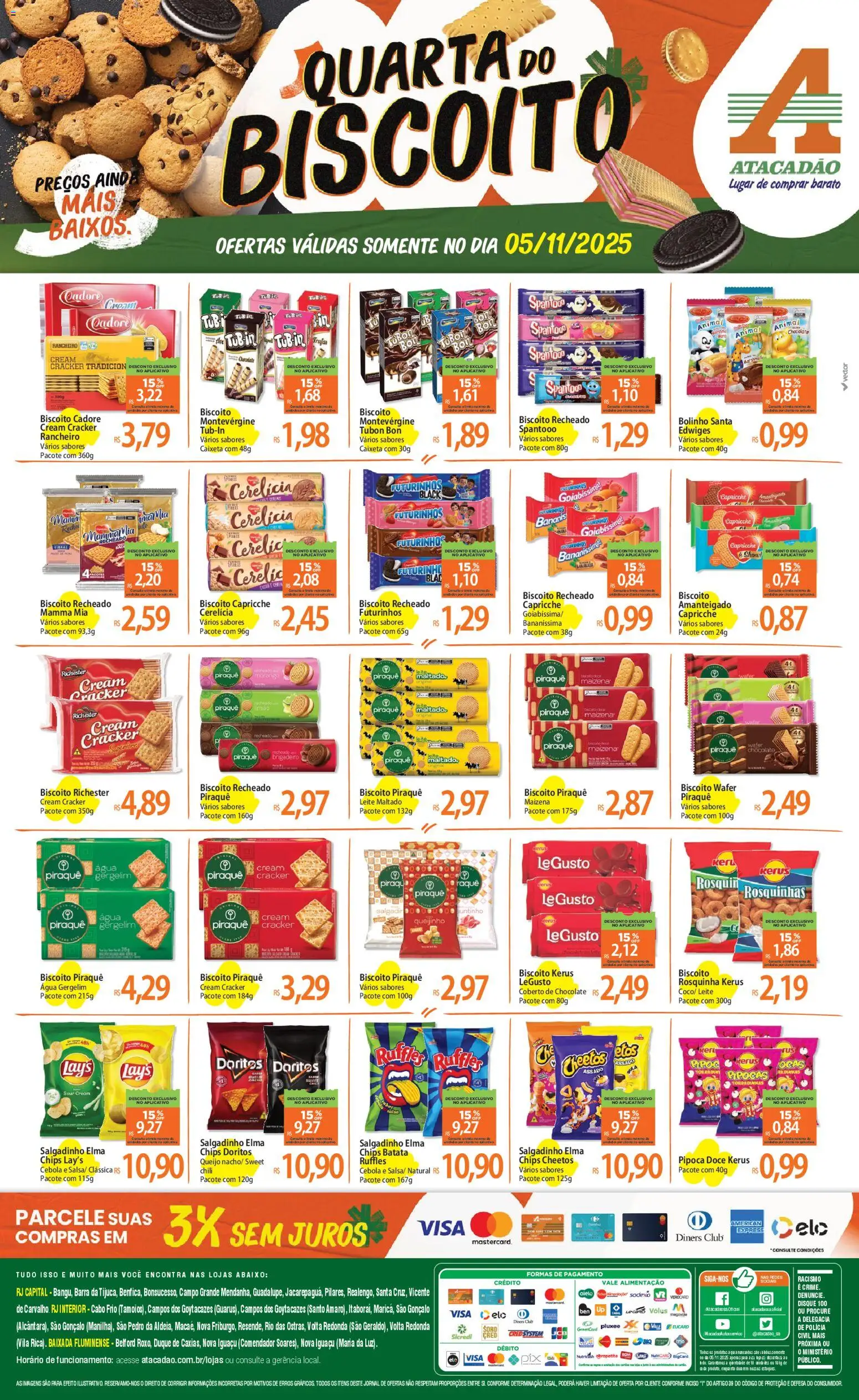 Pré-Visualização do folheto "Ofertas - RJ" da loja Atacadão válido a partir de 05/11/2025