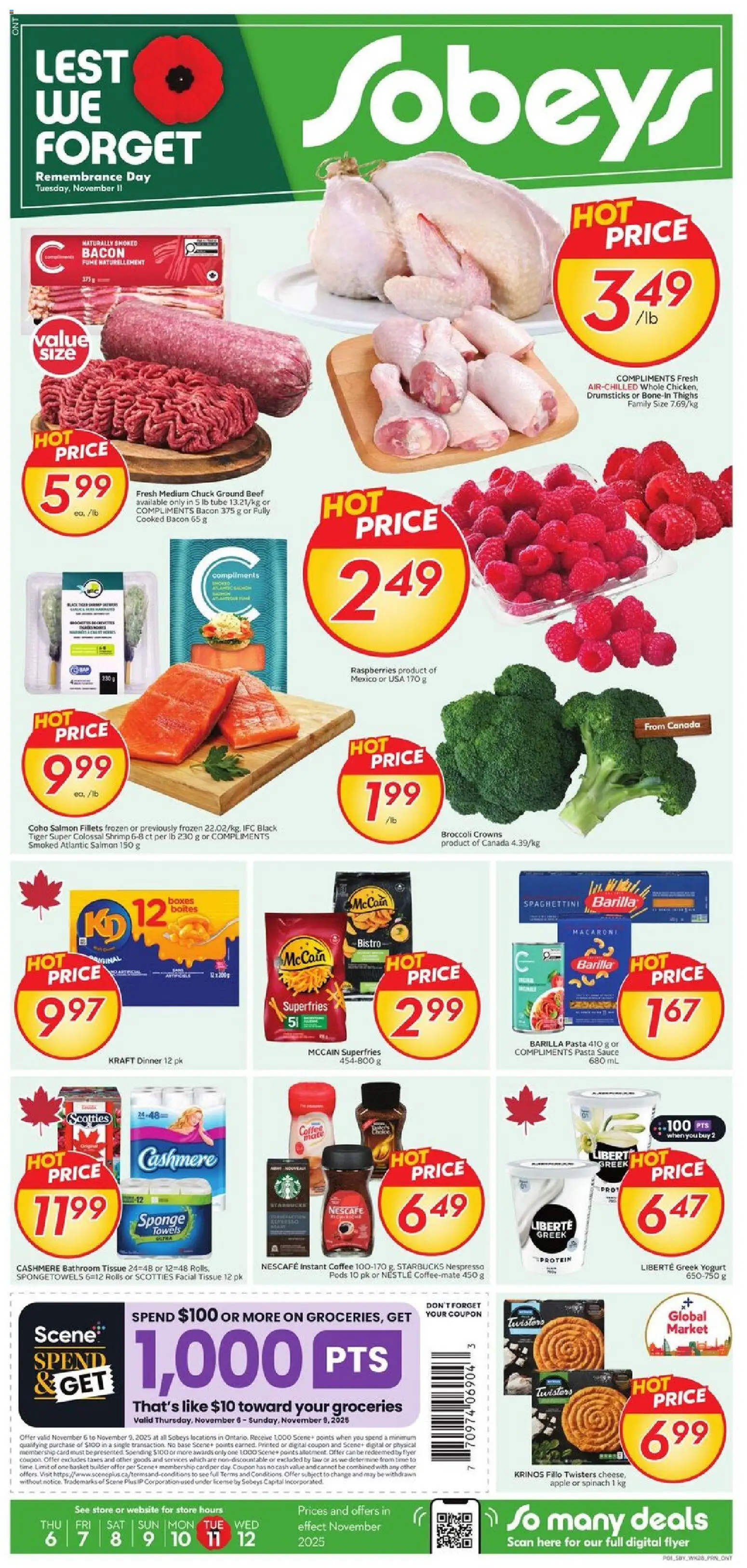 Preview of leaflet Weekly flyer / circulaire from shop Sobeys is valid from Nov 06, 2025