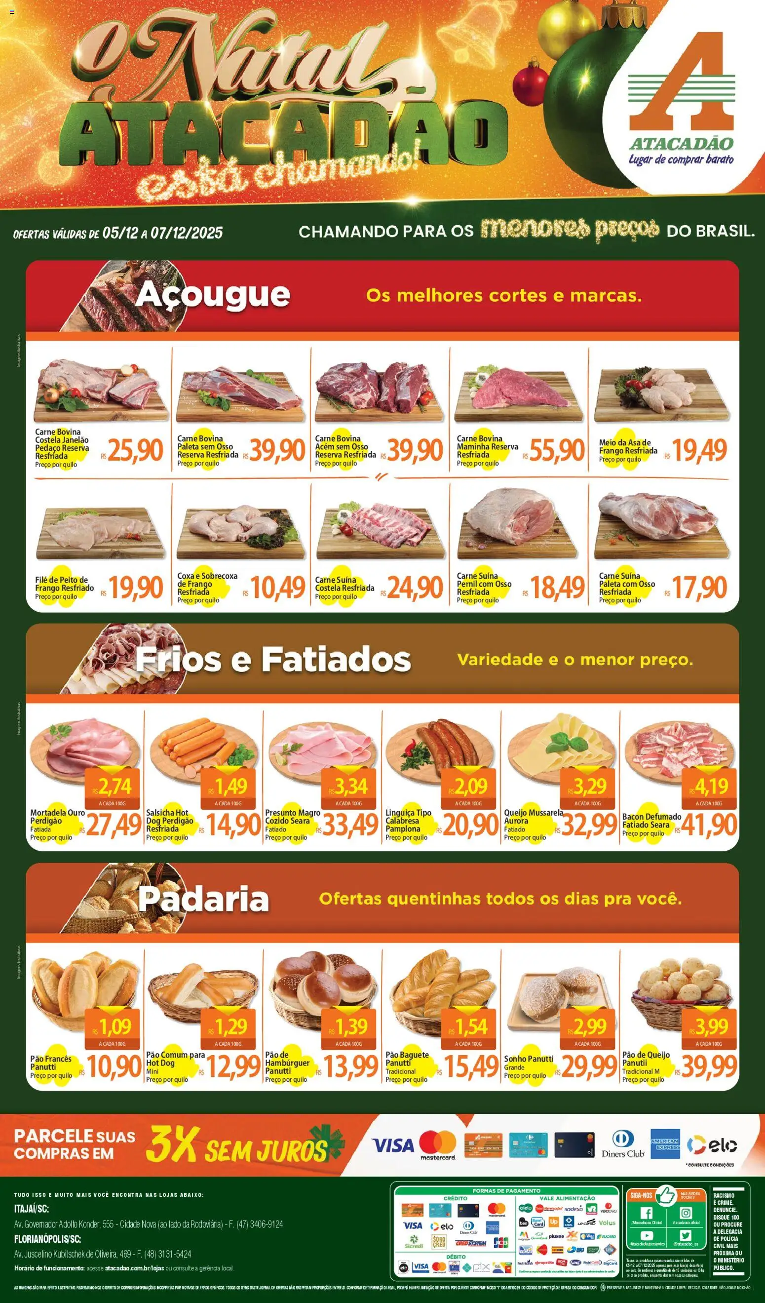 Pré-Visualização do folheto "Ofertas - SC" da loja Atacadão válido a partir de 05/12/2025