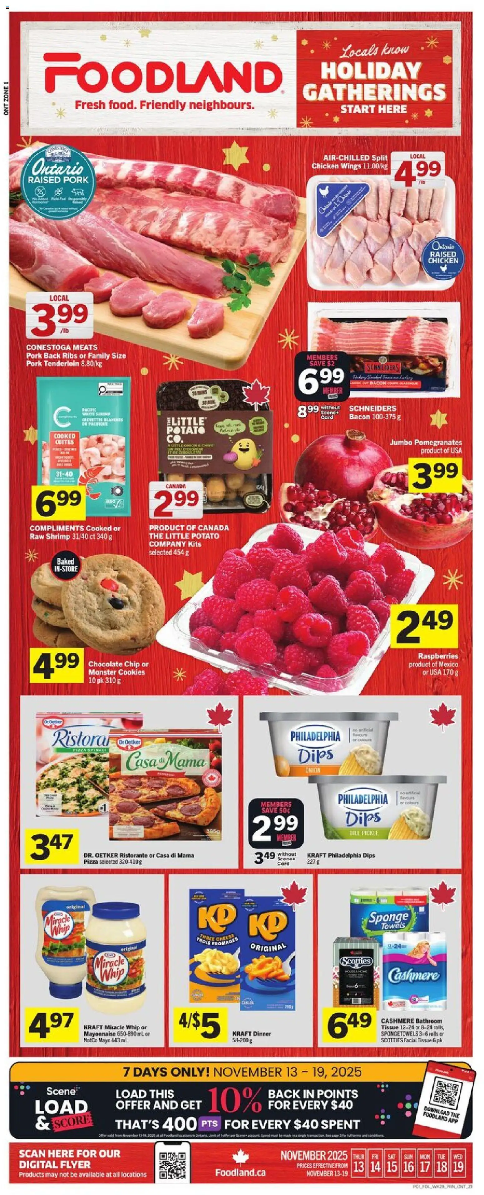 Preview of leaflet Weekly flyer / circulaire from shop Foodland is valid from Nov 13, 2025