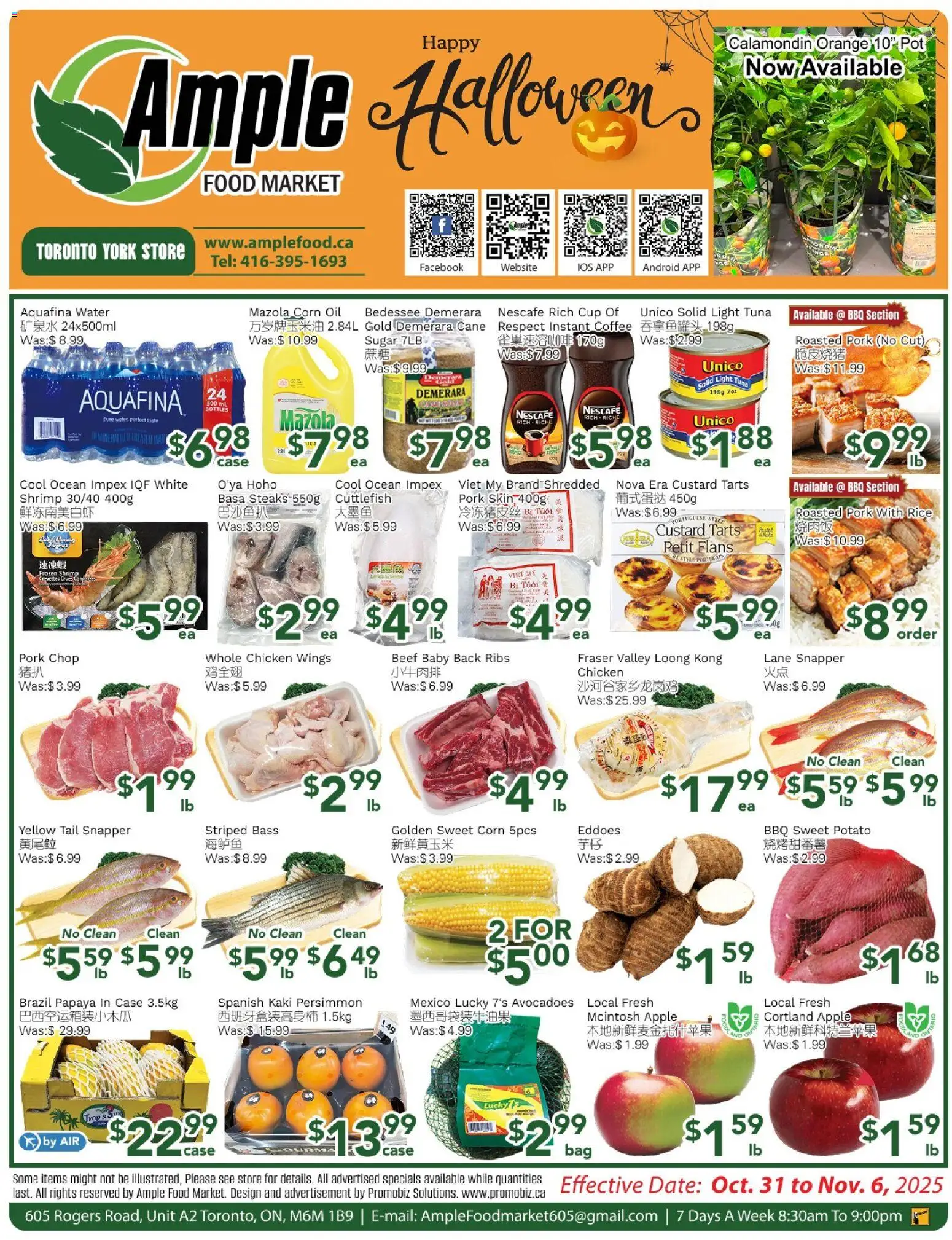 Preview of leaflet Weekly flyer Toronto York from shop Ample Food Market is valid from Oct 31, 2025